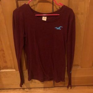 Women’s Maroon Hollister Long Sleeve